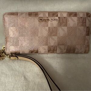 Michael Kors Bifold wallet Rose Gold with charms